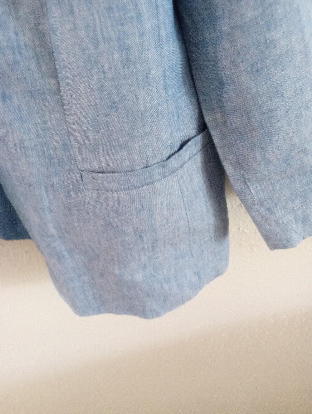 TALBOTS 100% Linen Open Blazer Jacket | 12P - Picture 7 of 9